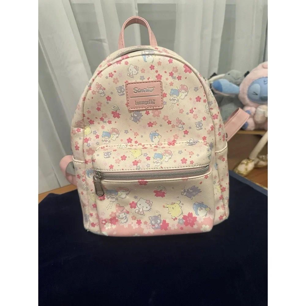 Sanrio Loungefly Cherry Blossom Mini Backpack Hello Kitty My Melody Cinnamoroll